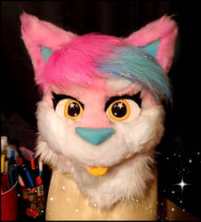 first fursuit head (almost) finsihed