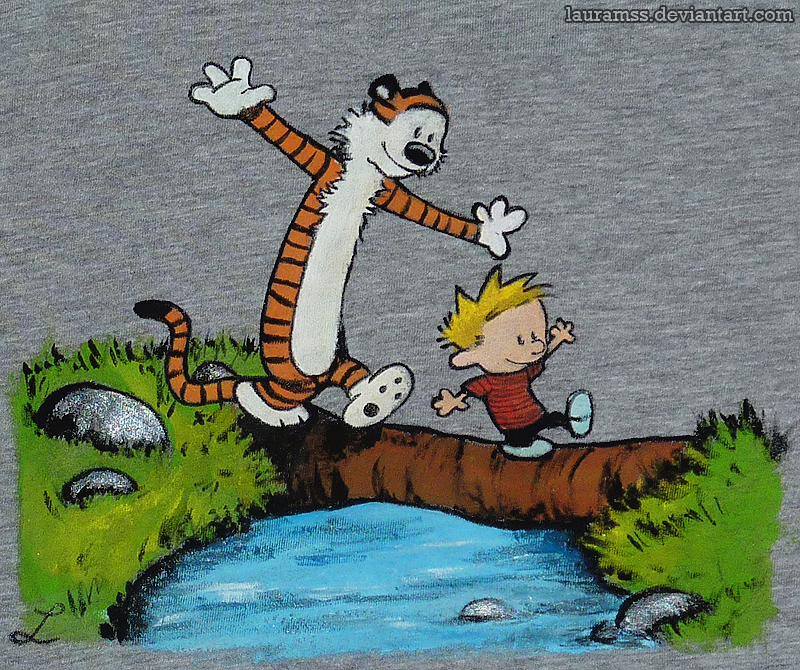 Calvin And Hobbes Bridge T Shirt By Lauramss On Deviantart