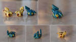 Chibi Pikachu Miniatures by UlulaCreations