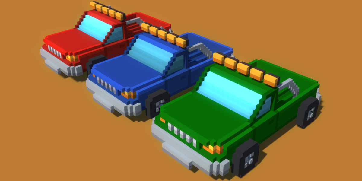Voxel Rancher Car by rubengcdev