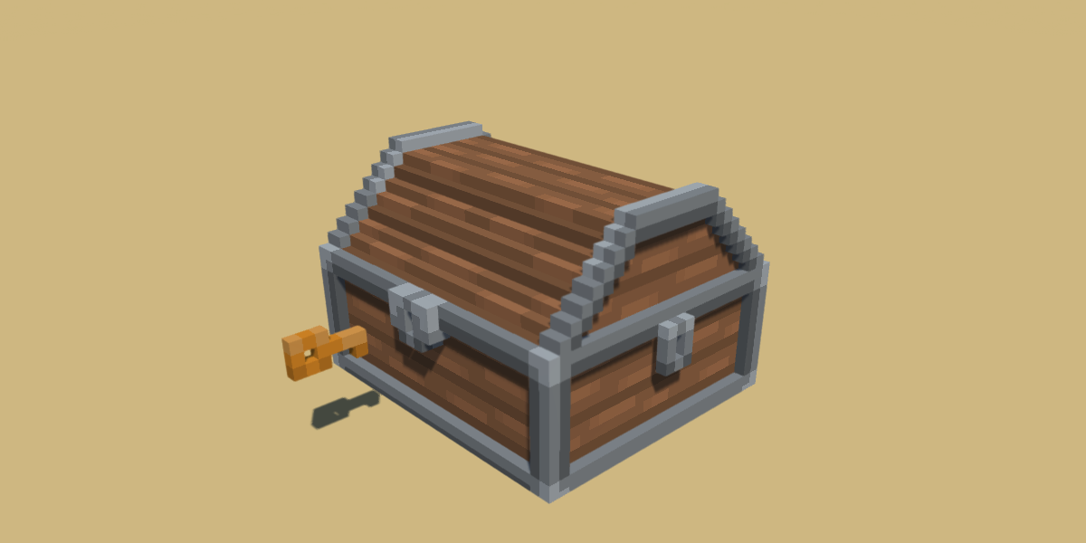 Voxel Art Treasure Chest by rubengcdev