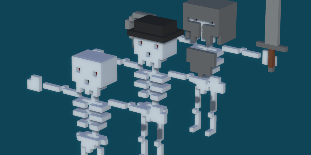 Voxel Skeleton Pack by rubengcdev