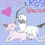 Espeon and Absol Pokelove