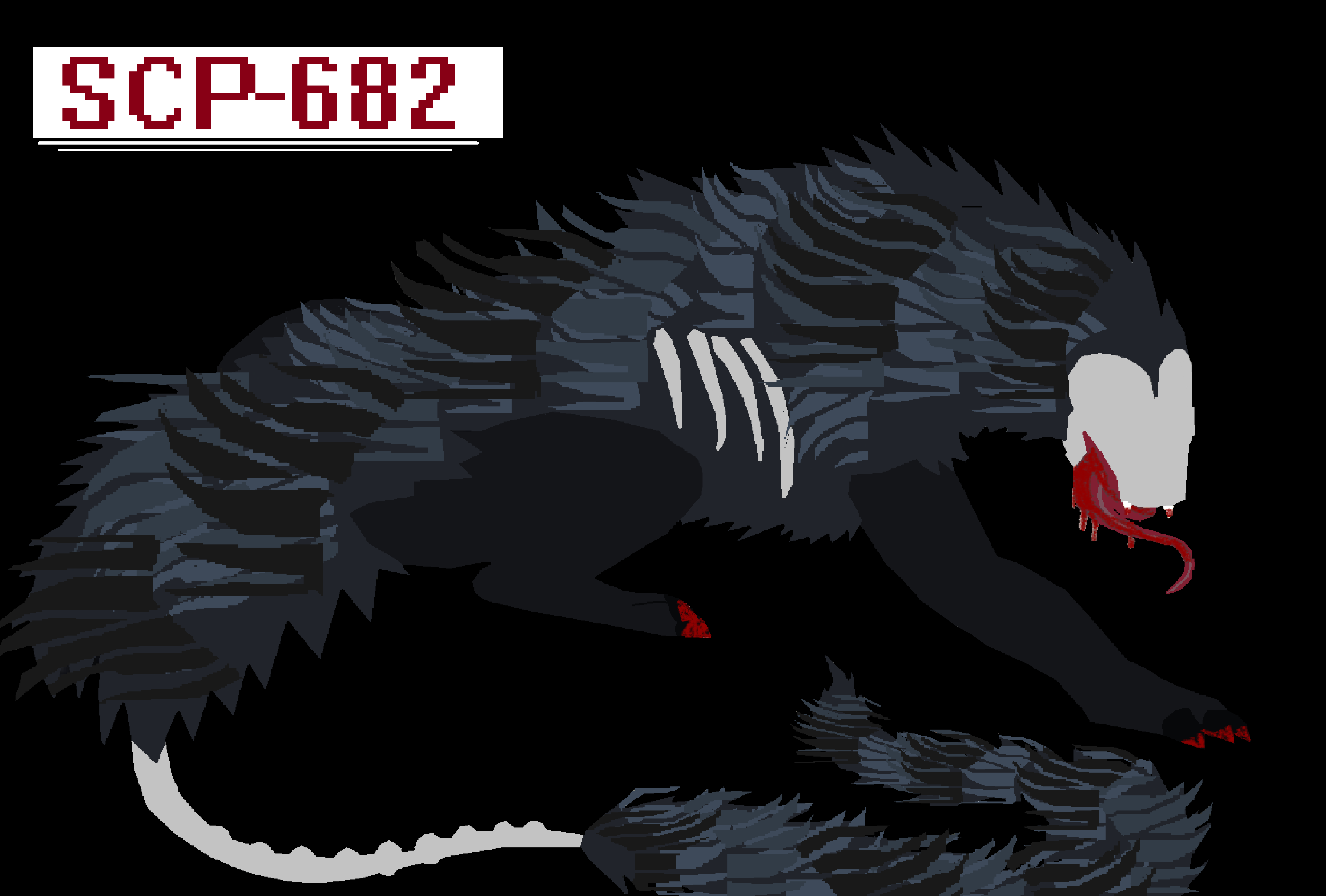 SCP-682 by  on @DeviantArt