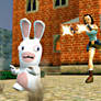 Lara hunting rabbids