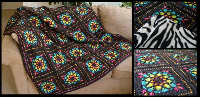 Stained Glass Window Afghan