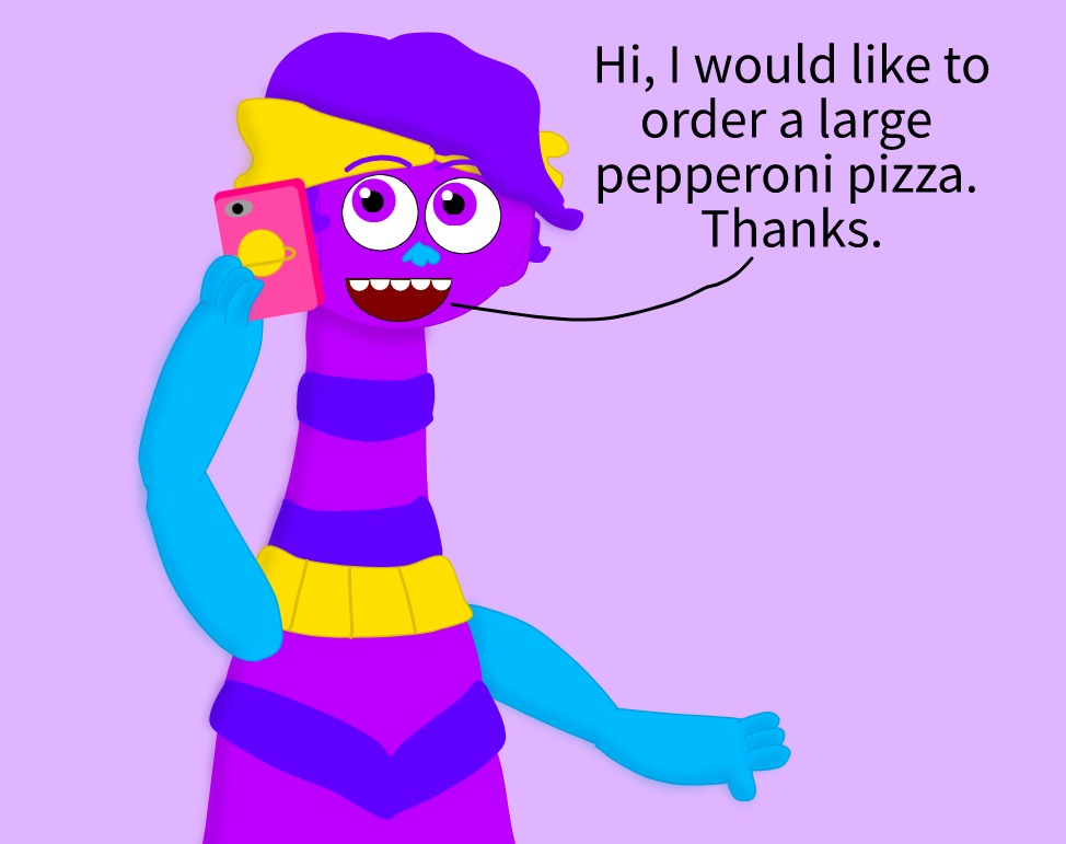 Ordering Pizza by cuteslippers97 on DeviantArt