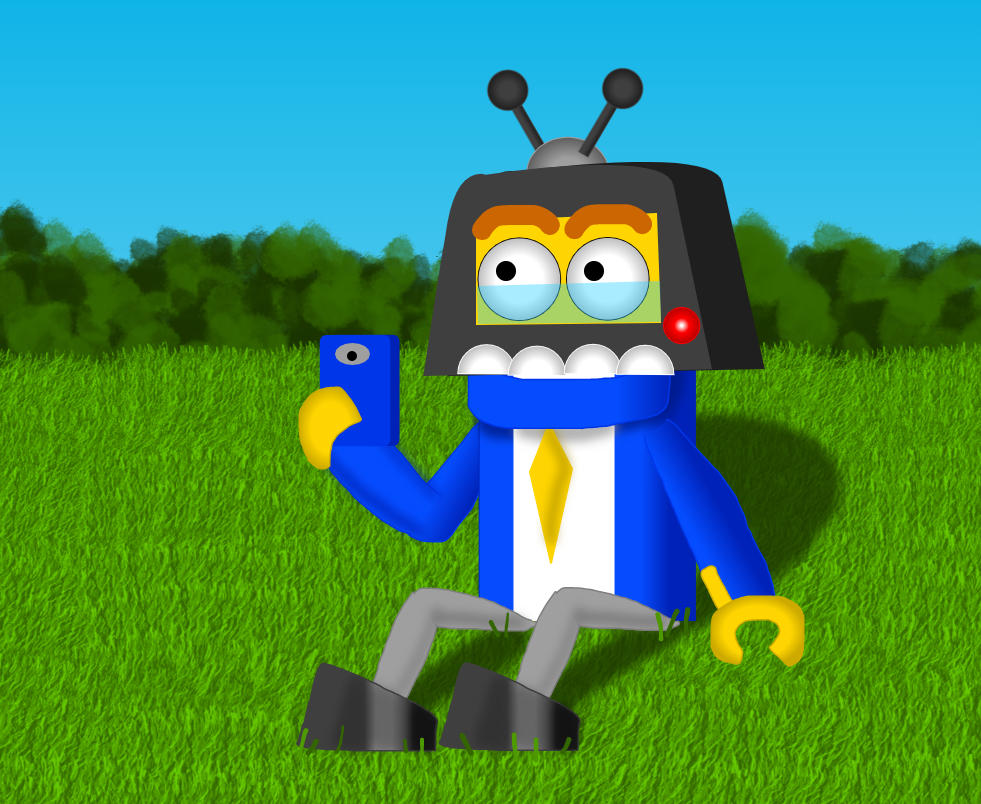 explore the best screeno art | deviantart Images High... Screeno outside with his phone by cuteslippers97 on DeviantArt