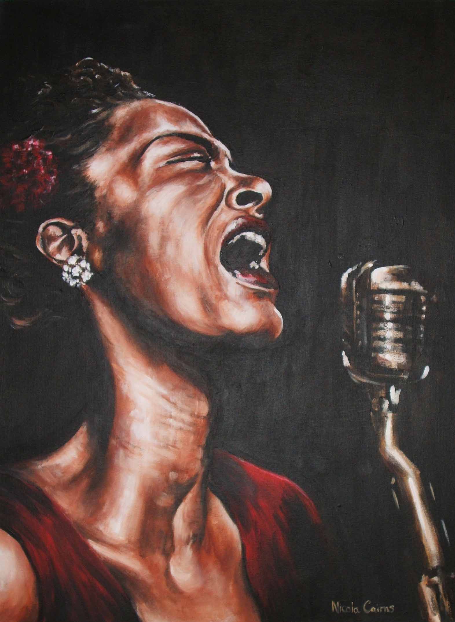 Billie Holiday by strippedart