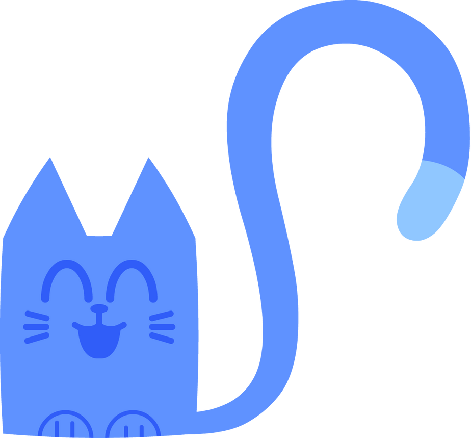 Blue Square Cat (ART TRADE) by JackTheBlueCat2006 on DeviantArt