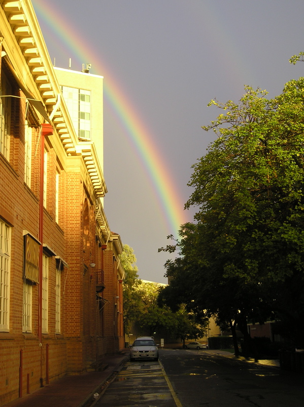 Rainbow at dawn