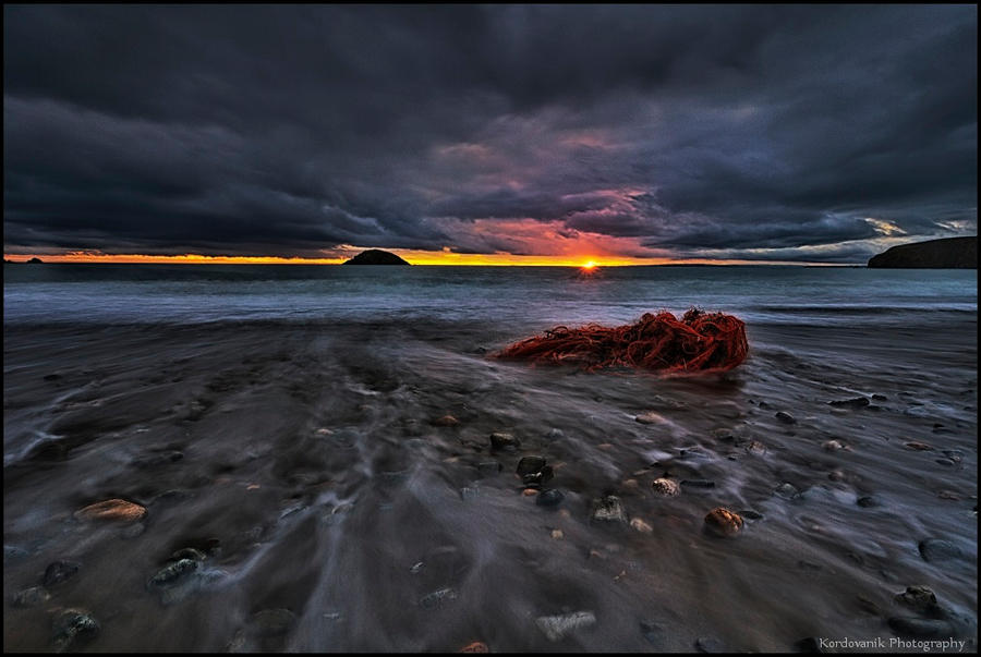 Irish coast...