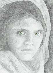 afgan girl sketch