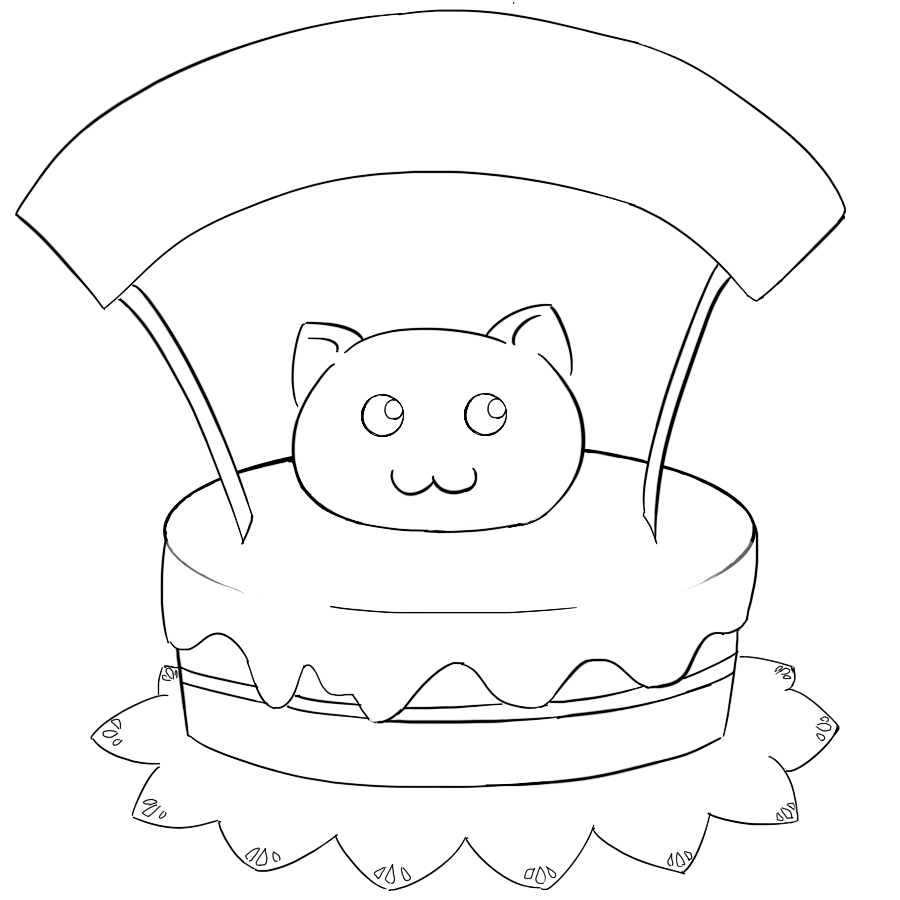 Puff Puggle Birthday Lineart