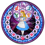Alice - Kingdom Hearts Stain Glass