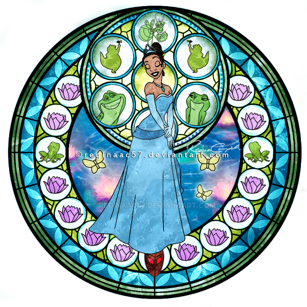 Princess Tiana - Kingdom Hearts Stain Glass