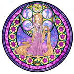 Princess Rapunzel - Kingdom Hearts Stain Glass