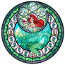 Princess Ariel - Kingdom Hearts Stain Glass Circle