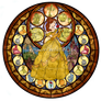 Princess Belle - Kingdom Hearts Stain Glass