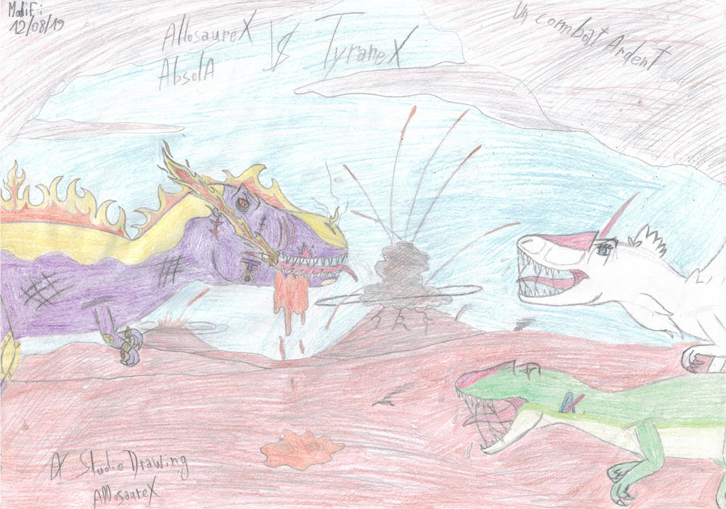 Remake AllosaureX and AbsolA VS TyraneX by AllosaureX-AX on DeviantArt