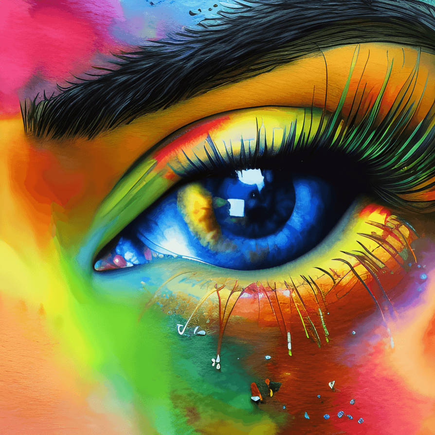 Illuminated Gaze: Abstract Vision Unveiled by BonsaiArtistry on DeviantArt