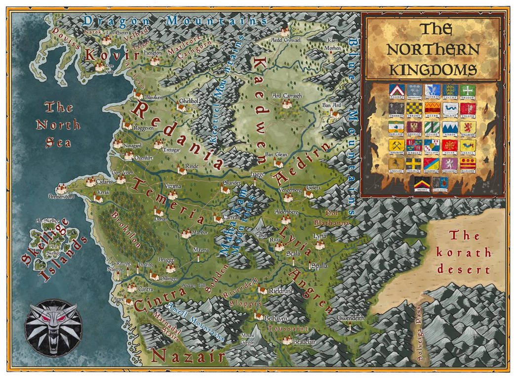 Northern kingdoms by NoctuaCartography on DeviantArt