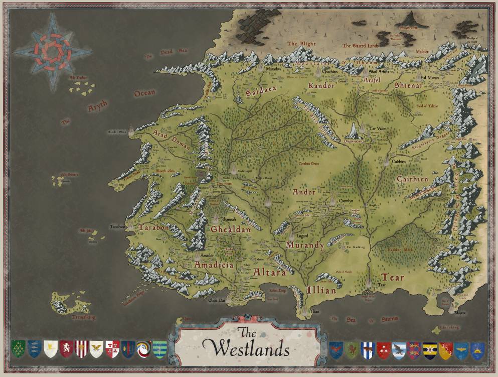 Wheel World Mapguide Wheel Of Time Map High Resolution