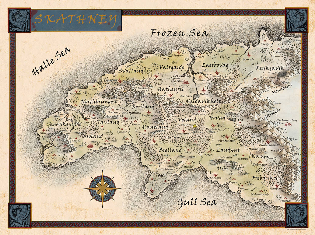Commission map by NoctuaCartography on DeviantArt