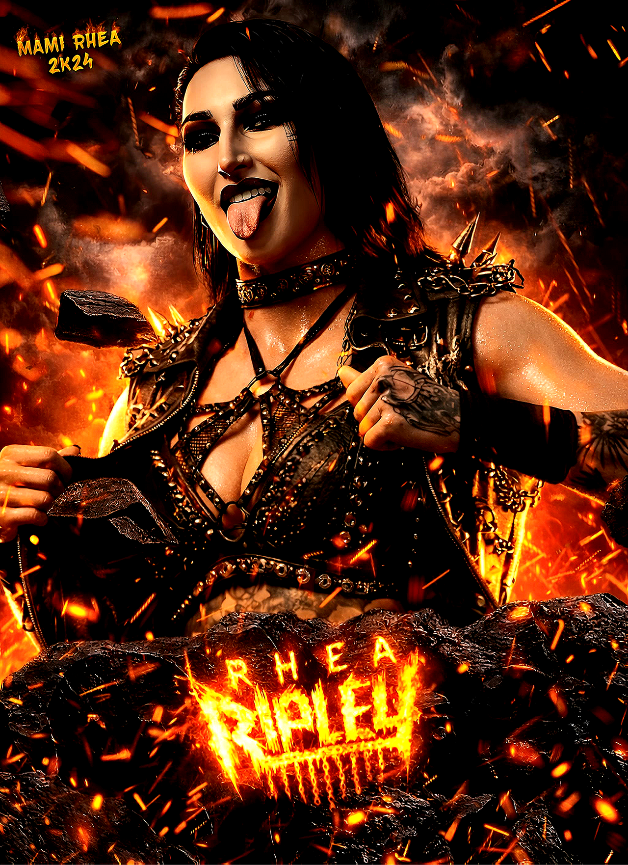 WWE Rhea Ripley Graphic Design By Mamirhea2k24 On DeviantArt wwe-rhea-ripley-graphic-design-by-mamirhea2k24-on-deviantart