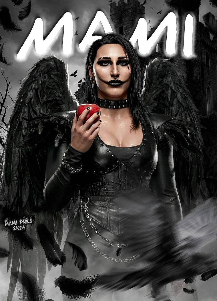 Cartoony Rhea Ripley WWE Rhea Ripley graphic design by mamirhea2k24 on DeviantArt