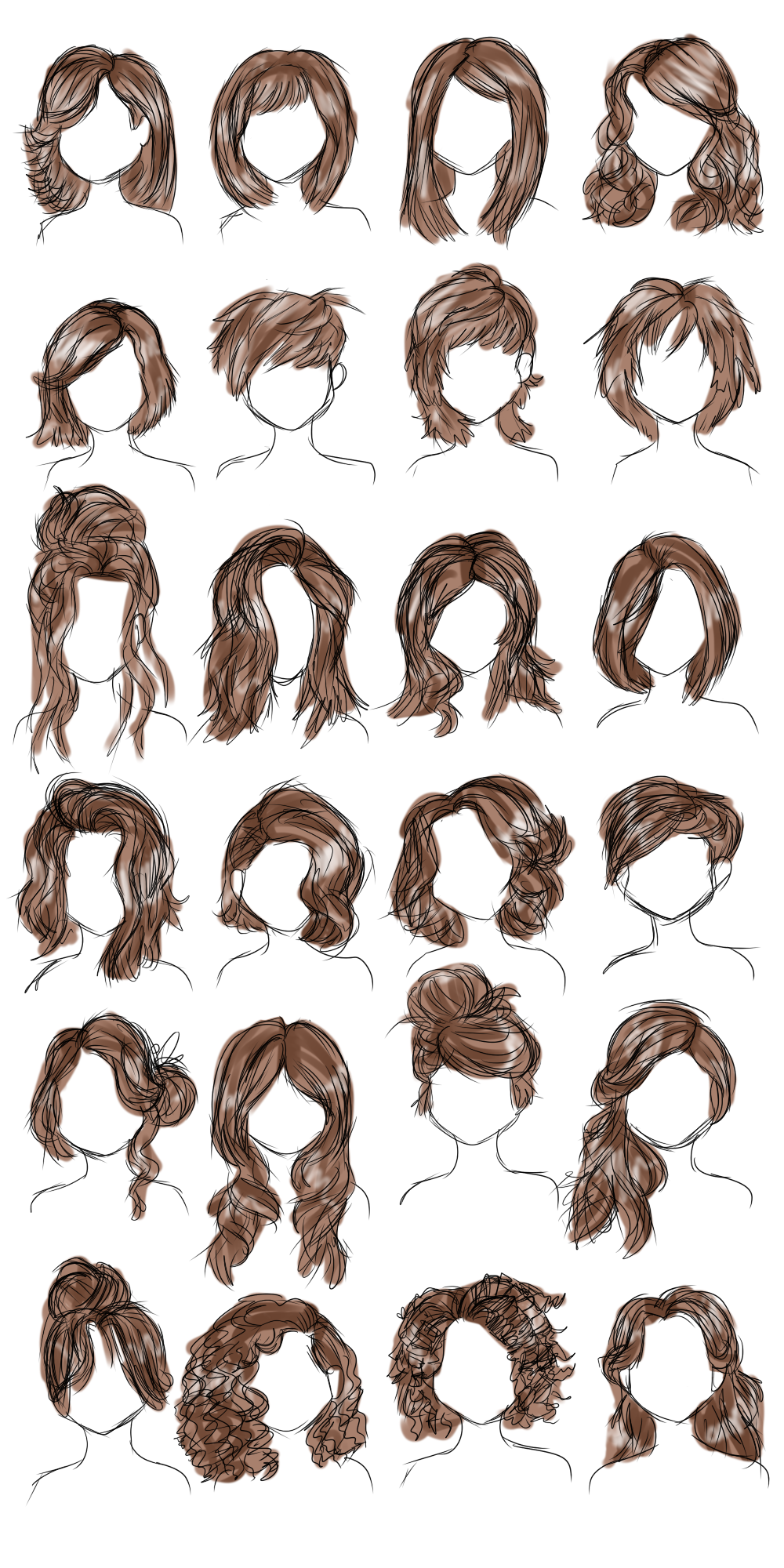 Hairstyle Study by Cyclone62 on DeviantArt Hairstyle Study by Cyclone62 on DeviantArt