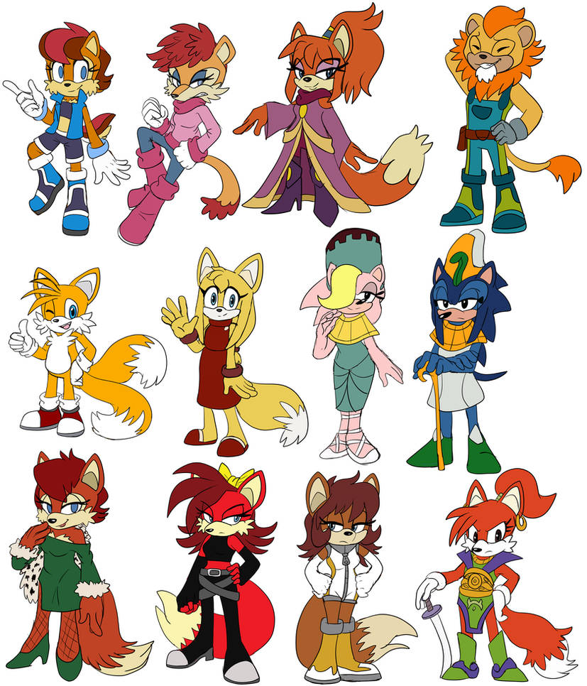 Random bunch of Sonic characters by Cyclone62 on DeviantArt