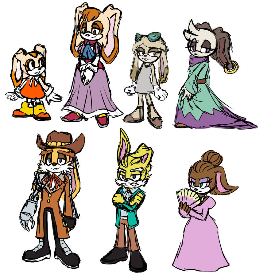 Random Sonic Rabbits by Cyclone62 on DeviantArt