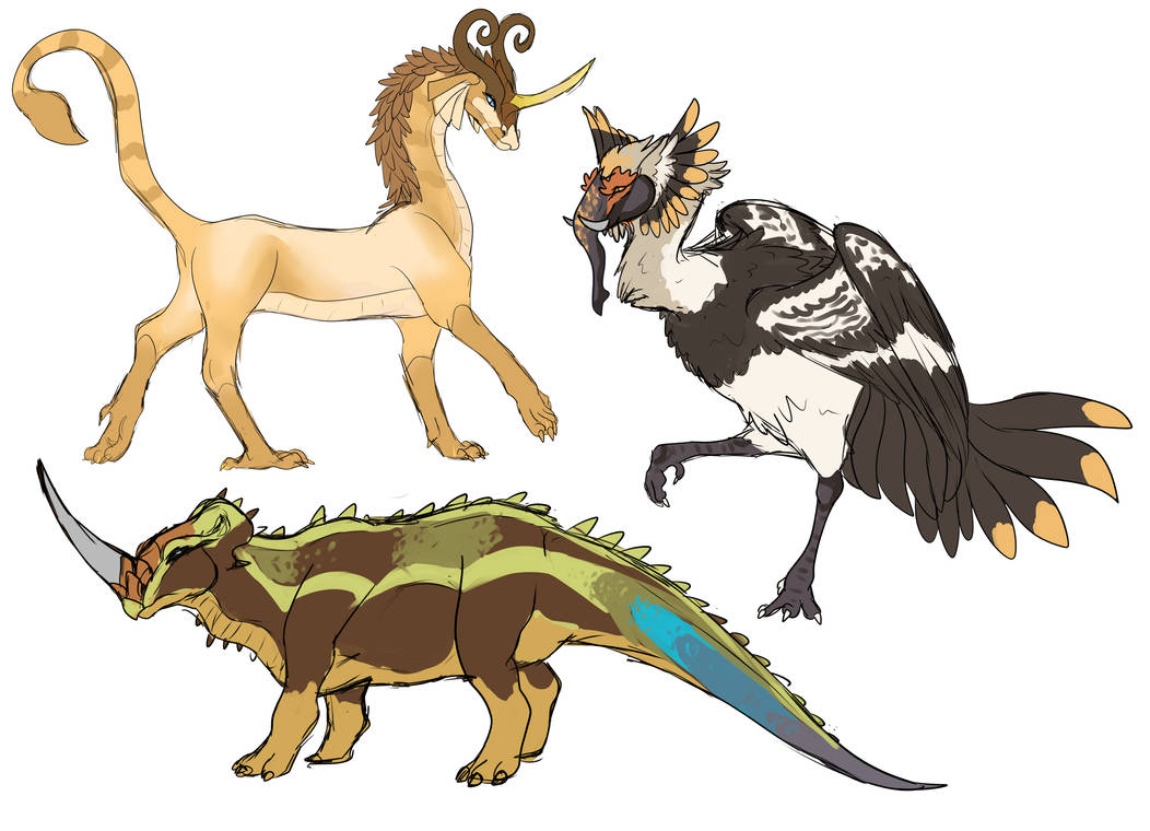 Random creatures again by Cyclone62 on DeviantArt