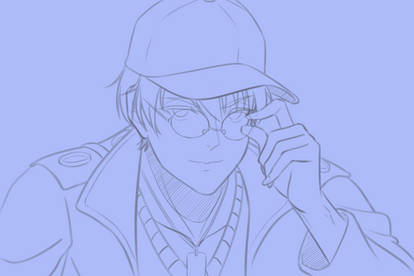 Echizen Ryoma Line Art