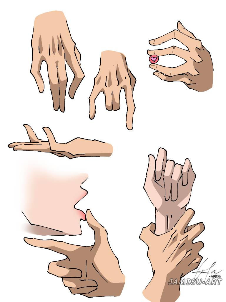 Sharp Hand Ref Hand drawing for references XD by 0jamisu on DeviantArt