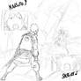 Naruto vs Sasuke 2 sketch