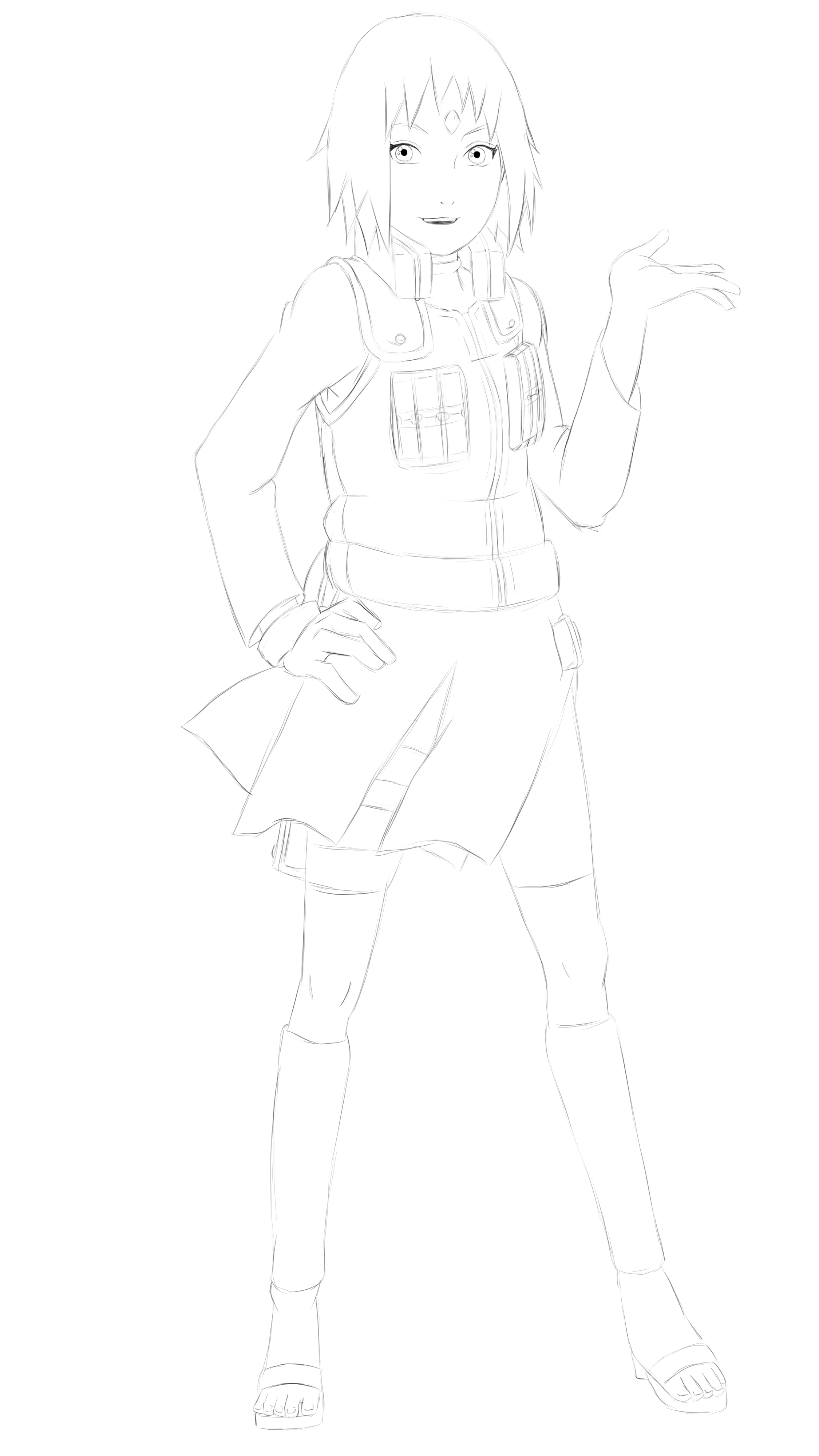 Sakura Haruno Jounin Sketch