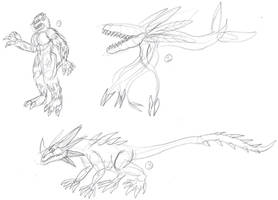 Kaiju Concept Sketches