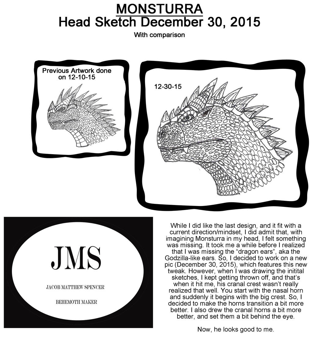 Monsturra Head Sketch-December 30, 2015