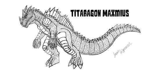 Titaragon Maxmius-Digiinked Sketch