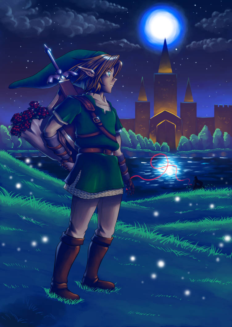 Commission - The Legend of Zelda , the red thread by rextheone on