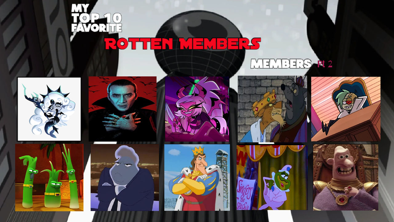 Rotterns My Top 10 Favorite Rottens Members Pt 2 by WatershipFamily98 on DeviantArt
