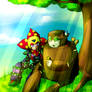 Megaman-woodman and plantman