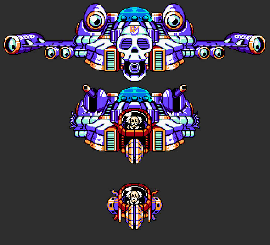 MegaMan CC- Wily Machine Vulture all phases by LuLiving-inCianotype on ...