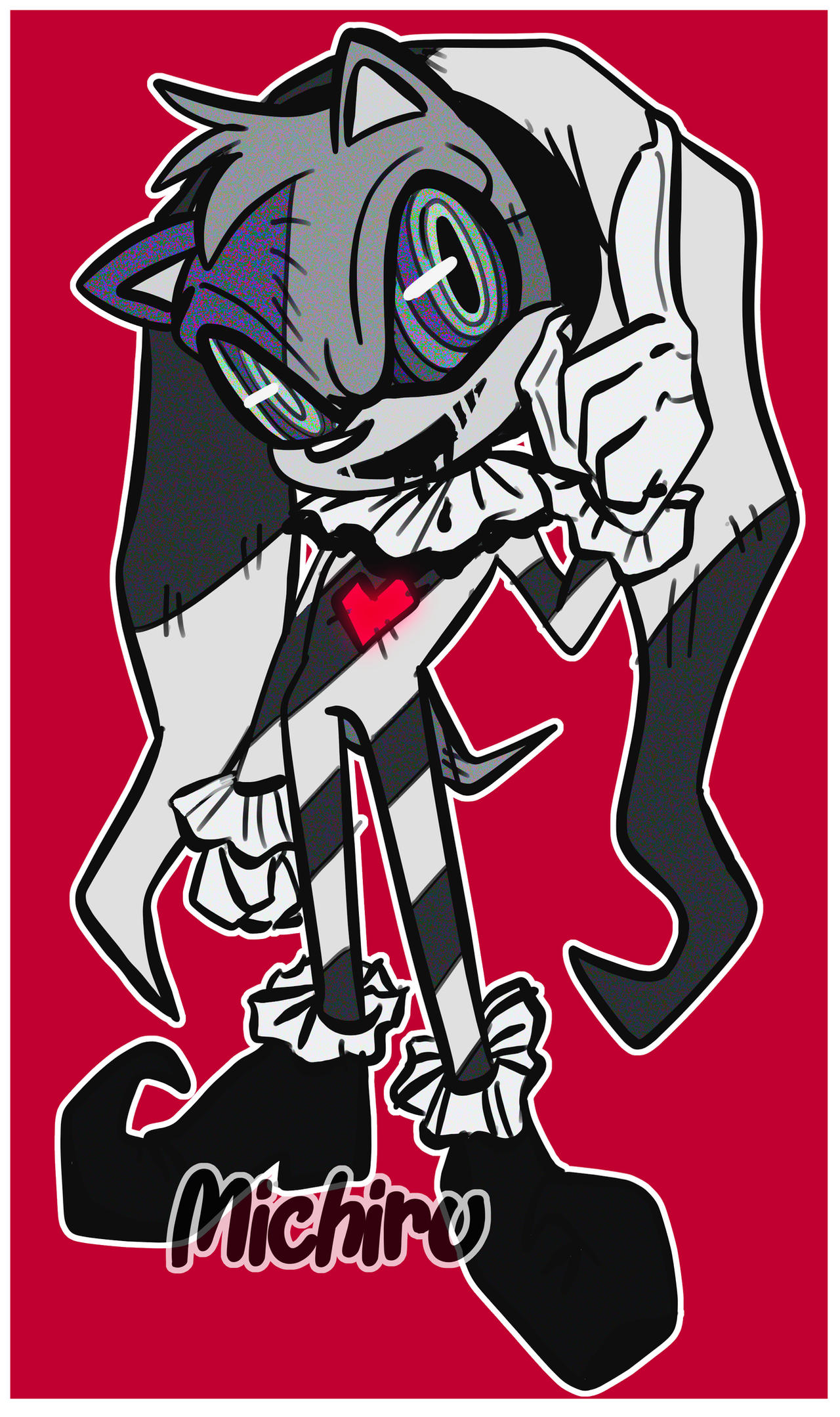 Adoptable dreamlike madness doll - open