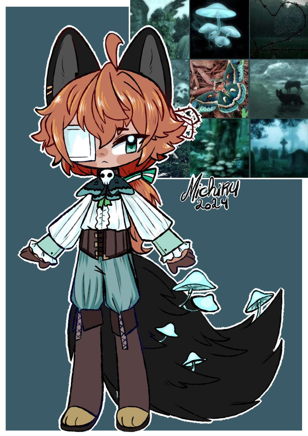 Adopt Aesthetic - Ebony Wolf OPEN