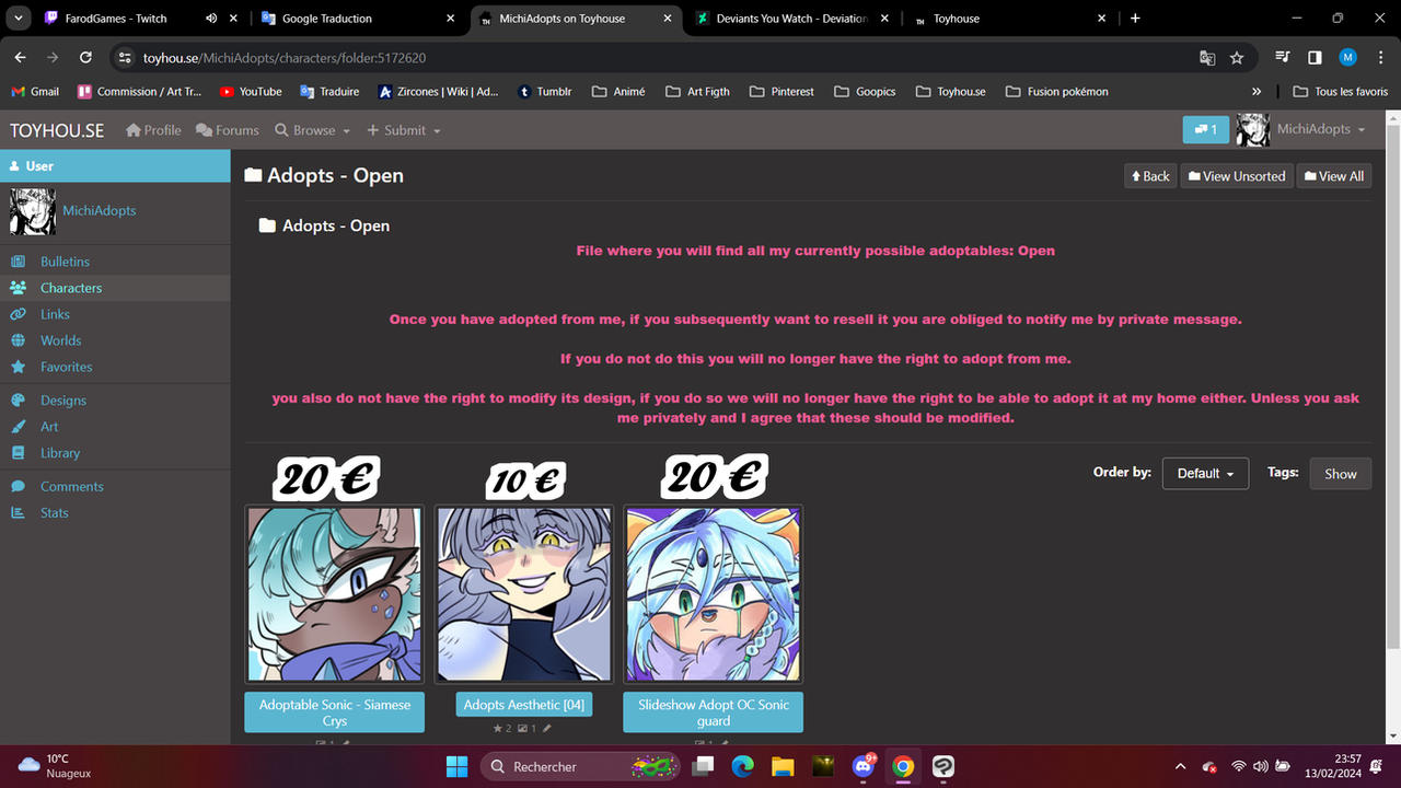 Adopts discount Open