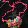 3d kandi heart necklace