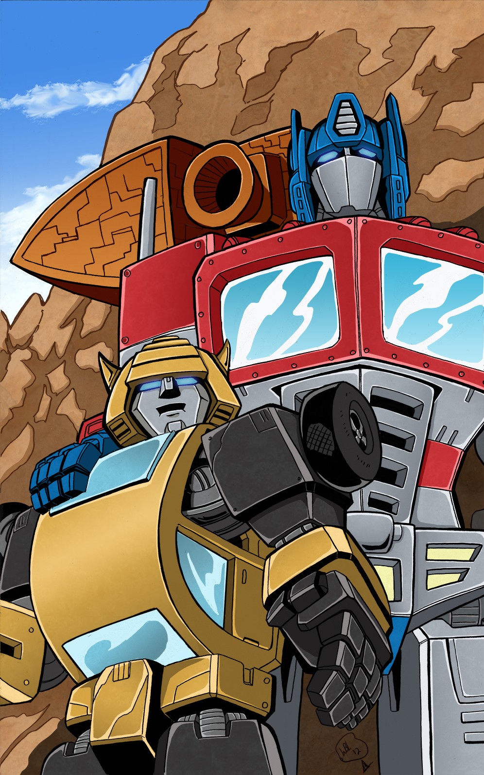 Optimus And Bumblebee Colors Done Low Res